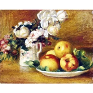 Diamond mosaic "Go to art" /189673/ "Apples and flowers" 40*50 cm on a stretcher