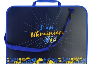 Портфель пластиковий А3 "Cool for school" /CF30003-01/ "Ukrainian" на блискавці з ручкою, мікс (1/20)