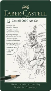 Set of graphite pencils "Faber-Castell" /119065/ 12 pcs. 2H-8V in a metal box (1/5)