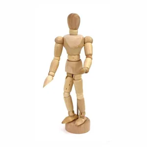 Mannequin (male), wood, height 30.48 cm. (16203), D.K.ART & CRAFT