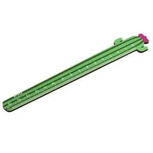Ruler 15cm "WB" /S-1342/ wooden shaped "Cactus" (36)