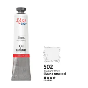 Oil paint "ROSA Studio" /502/ Titanium white, 45ml (1/4)
