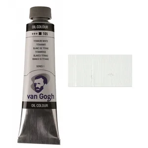 Oil paint VAN GOGH, (105) White titanium (on safflower oil), 40 ml, Royal Talens (1/3)