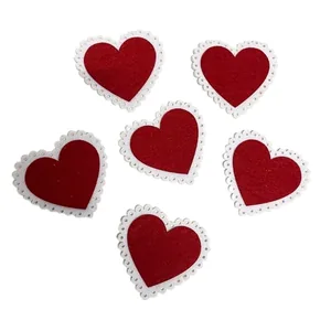 Blank "Diamond handles" /120717/ "Fiery heart", 7.5 cm, 30 pcs in a pack