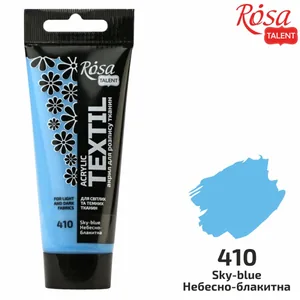 АКРИЛ для тканин "ROSA TALENT" /410/ Небесно-блакитна, 60мл (1/4)
