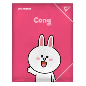 Папка на гумці А4 "Yes" /492097/ "Line Friends.Cony" (1/40/80)