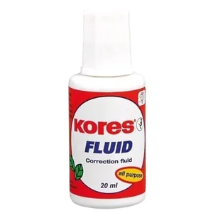 Коректор з пензликом 20мл  "KORES" /K66101/ "FLUID" (10/520)