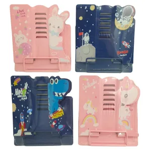 Metal book stand "JO" /Q55-533/ "Funny", 21*21 cm, mix (1/12/48)