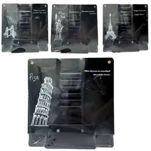 Metal book stand "JO" /5555-33/ "Europe" 21*22 cm, mix (1/12/48)
