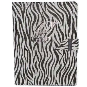 Блокнот В6/120 "SKILL" /ЗВ-95/ на хлястику тв.обкл. Zebra чорно-білий  (1/24)