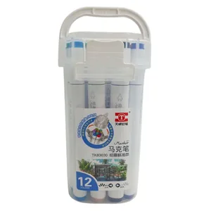 Sketch Marker double-sided "JO" /TK83030-12/ oval, slanted/round. 12 pcs/set layer. container with handle (1/2/60)