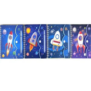 Блокнот на спіралі 12,7*15см "JO" /R64957/ "Rocket" з ручкою мікс4 (1)