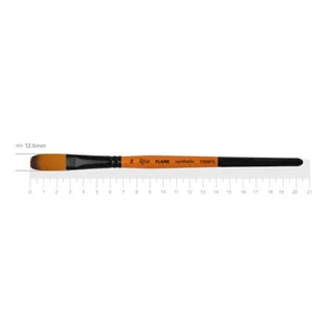 Oval synthetic brush "ROSA Studio" FLAME /1368FR/ No. 14, k.r. (1/10)