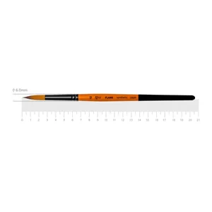 Round synthetic brush "ROSA Studio" FLAME /1368R/ №12, k.r. (1/10)
