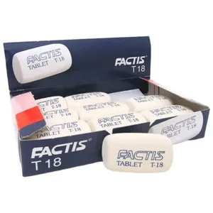 Гумка "FACTIS" /T18/ біла "Tablet"  4,5*2,7*1см (18/450)