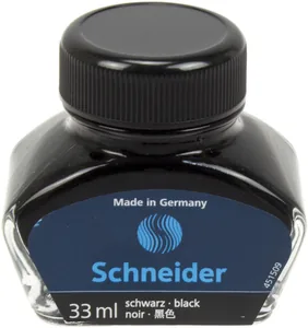 Чорнило "SCHNEIDER" /S6911/ чорне, 33мл в скляній банці, для перових ручок (1/9)