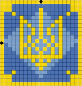 Set for creativity with rhinestones (sticker) "Go to art" /189551/ "Trident" 10*10 cm (1/5)