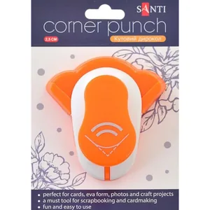Corner hole punch "Santi" /240181/ "4" 2.5 cm (1/16/96)