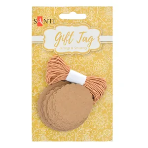 Cord for wrapping gifts "Santi" /742275/ +30 tags "Kolo", 5m (1/10/200)