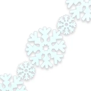 String garland "Diamond handles" /120755/ "Snowflakes", 75 cm, felt NEW YEAR'S