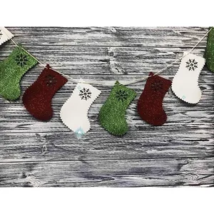 String garland "Diamond Handles" /123023/ "Boot", 2 m, foamiran NEW YEAR'S