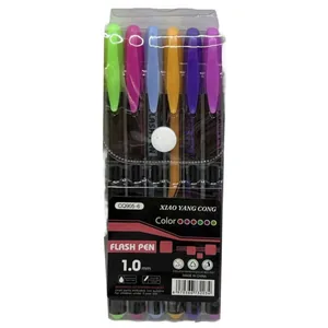 Set of gel pens /905-6-3/ 6-color, neon (1/48/480)