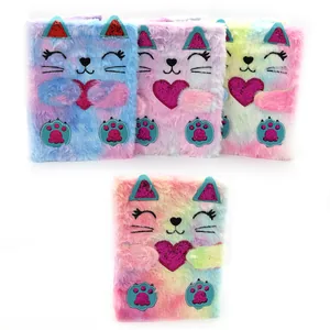 Notebook A5/80 sheets "JO" /MRB2339-4/ fluffy "Cat" 80g, mix (1/60/120)
