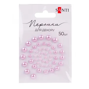 Self-adhesive pearls "Santi" /740184/ light purple size: 3mm-6mm (50pcs) (1/10)