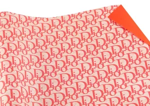 Double-sided wrapping kraft paper "Unison" /Pt 830.7/ "Dior" red-hot font on kraft, 0.7*7m, 1 sheet.