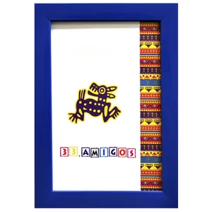 Photo frame 21*30 "33 Amigos" /2130-1611-614/ blue, baguette 1611 flat (1/46)