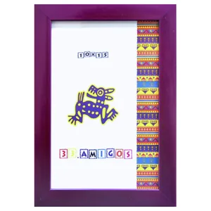 Photo frame 21*30 "33 Amigos" /2130-1611-32/ purple, baguette 1611 flat (1/46)