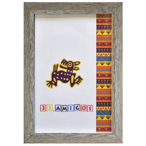 Photo frame 30*40 "33 Amigos" /3040-1511-19149/ ivory, baguette 1511 flat with a spout (1/23)