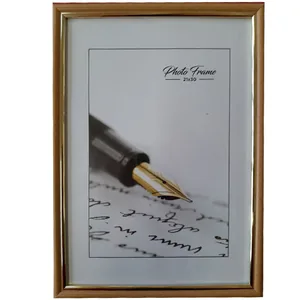 Photo frame 13*18 "33 Amigos" /1318-LA-142/ light brown with gold, baguette 1515 semicircular (1/24)