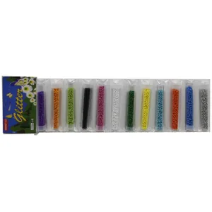 Set for creativity /2301-12/ "Beads 3mm beads" 12 colors in tubes (1/60)