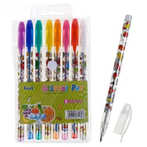 Set of gel pens "JO" /528-8/ "Glitter pens" 8 pcs., PVC (1/18/432)