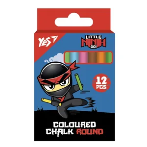 Colored chalk 12 pcs. "YES" /400518/ "Ninja" round (1/24/144)