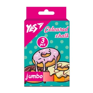 Крейда кольорова 3 шт. JUMBO "YES" /400493/ "Sweet Cream" (1/12/120)