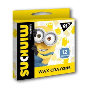 Wax pencils 12 col. "YES" /590140/ "Minions" (1/30/240)