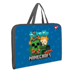 A4+ "Yes" /492237/ "Minecraft. Alex" fabric folder-folder with zipper. handle (1/12/48)