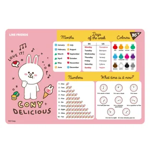 Підкладка настільна 29*42см "YES" /492259/ "Line Friends. Cony" (англ)  (1/10/200)