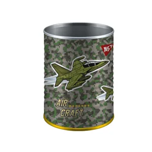 Cup-stand for pens "YES" /708097/ "Military" barrel, metal (1/50/100)