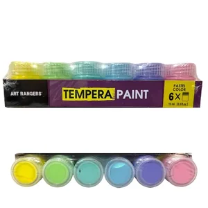 Tempera paint "Art rangers" /PT11C.06015.A/ 6 pcs.*15ml TEMPERA PAINT (Pastel color) (1/6/48)