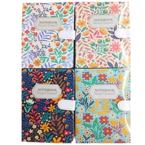 Notebook 13.4*19/144 sheet "JO" /NC32K061/ on magnet "Flowers" == quantity edge 80g, mix (1/12/72)