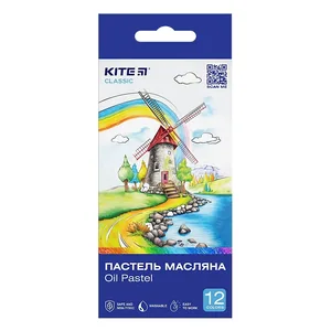 Oil pastel "Kite" /K-071/ 12 colors Classic (67638) (1/12)