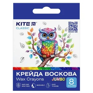 Wax chalk "Kite" /K-076/ Jumbo, 8 pcs. Classic (67630) (1/12)