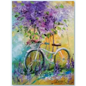 Алмазна мозаїка "Go to art" /177162/  "Мій велосипед" 20*30см