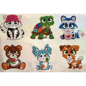 Set for creativity with rhinestones (sticker) "Go to art" /177215/ "Lovers" 15*21cm (1/5)