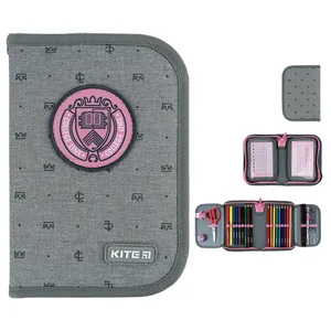Пенал "Kite" /K24-622H-1/ 1 відд., 2 відв., з наповненням 622H College Line girl (67038) (1/42)