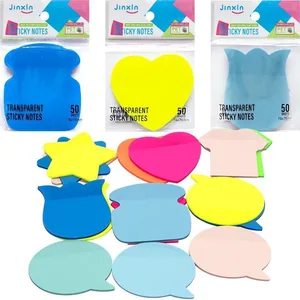 Paper for notes "JO" /P71-3/ transparent colored, 50 sheets. 76*76mm figured, mix (1/24/1200)