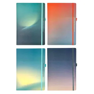 Notebook 21*29.5 cm/80 sheets "JO" /8800-3/ on elastic band # "Shine", mix (1/12)